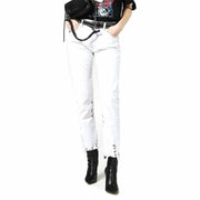 DIESEL Neekhol 003W7 Women's W27 L32 Light Blue Cotton Straight Stretch Jeans