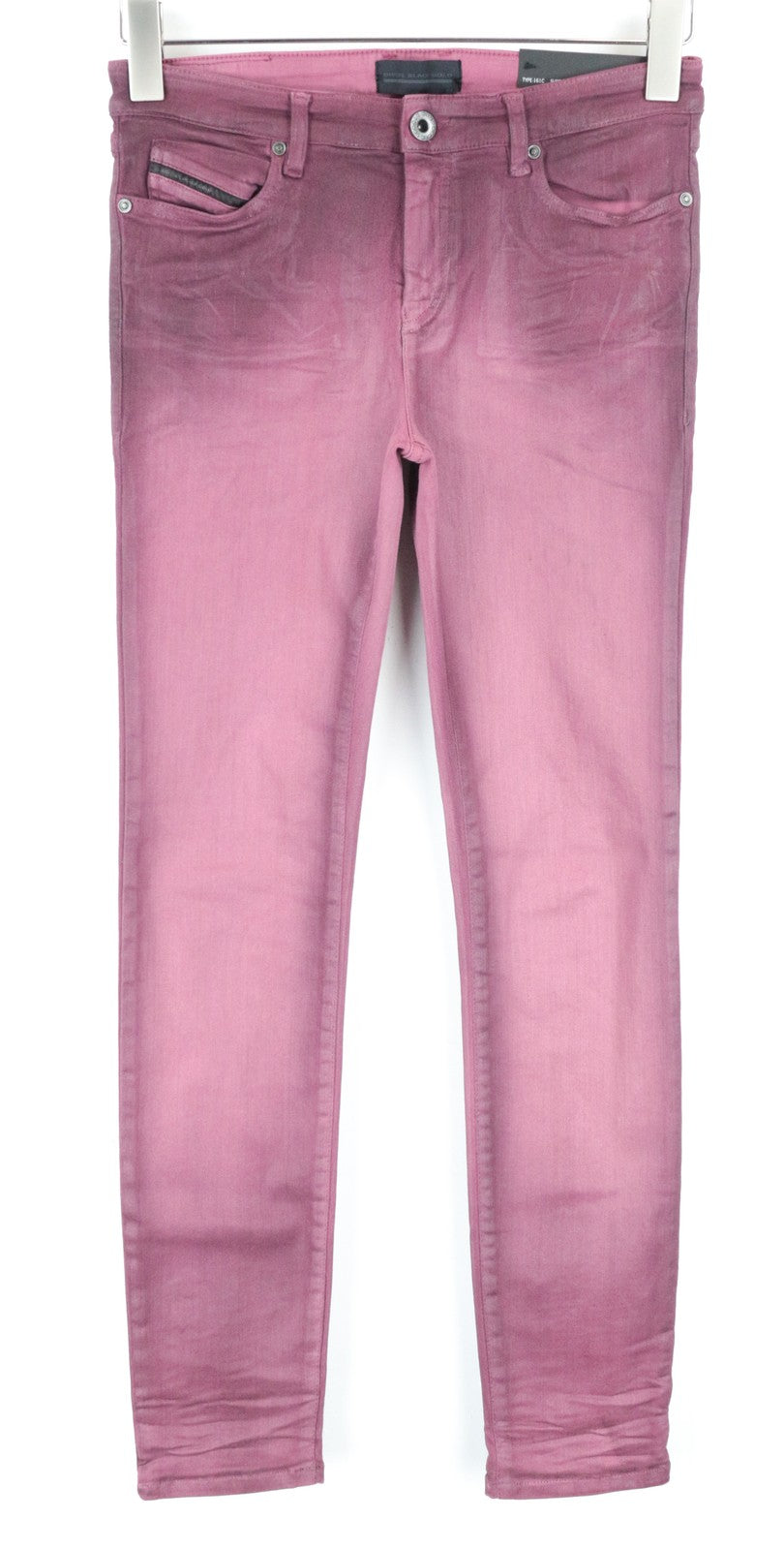 DIESEL BLACK GOLD Type-161C BG8LG Women's W27 Purple Skinny Fit Cropped Jeans