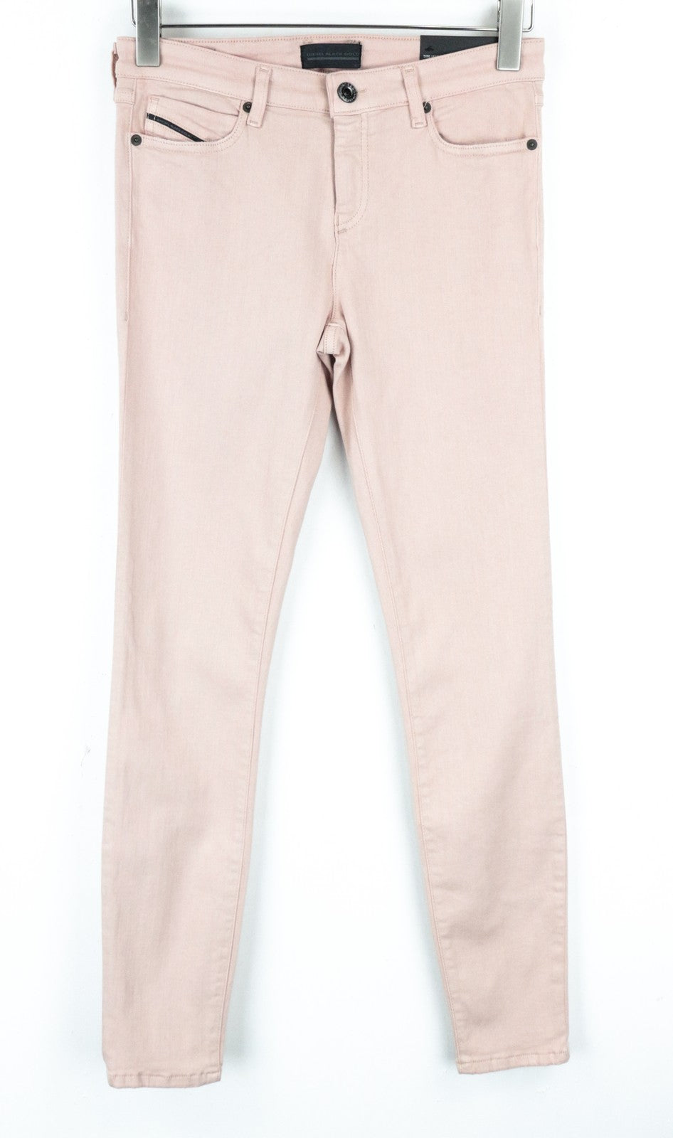 DIESEL BLACK GOLD Type-161C BG8M1 Women's W27 Pink Super Skinny Cropped Stretch