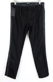 REPLAY Atelier Slim W34 L30 Mens`s Jeans Zip Pocket Black Blue Cotton Trousers