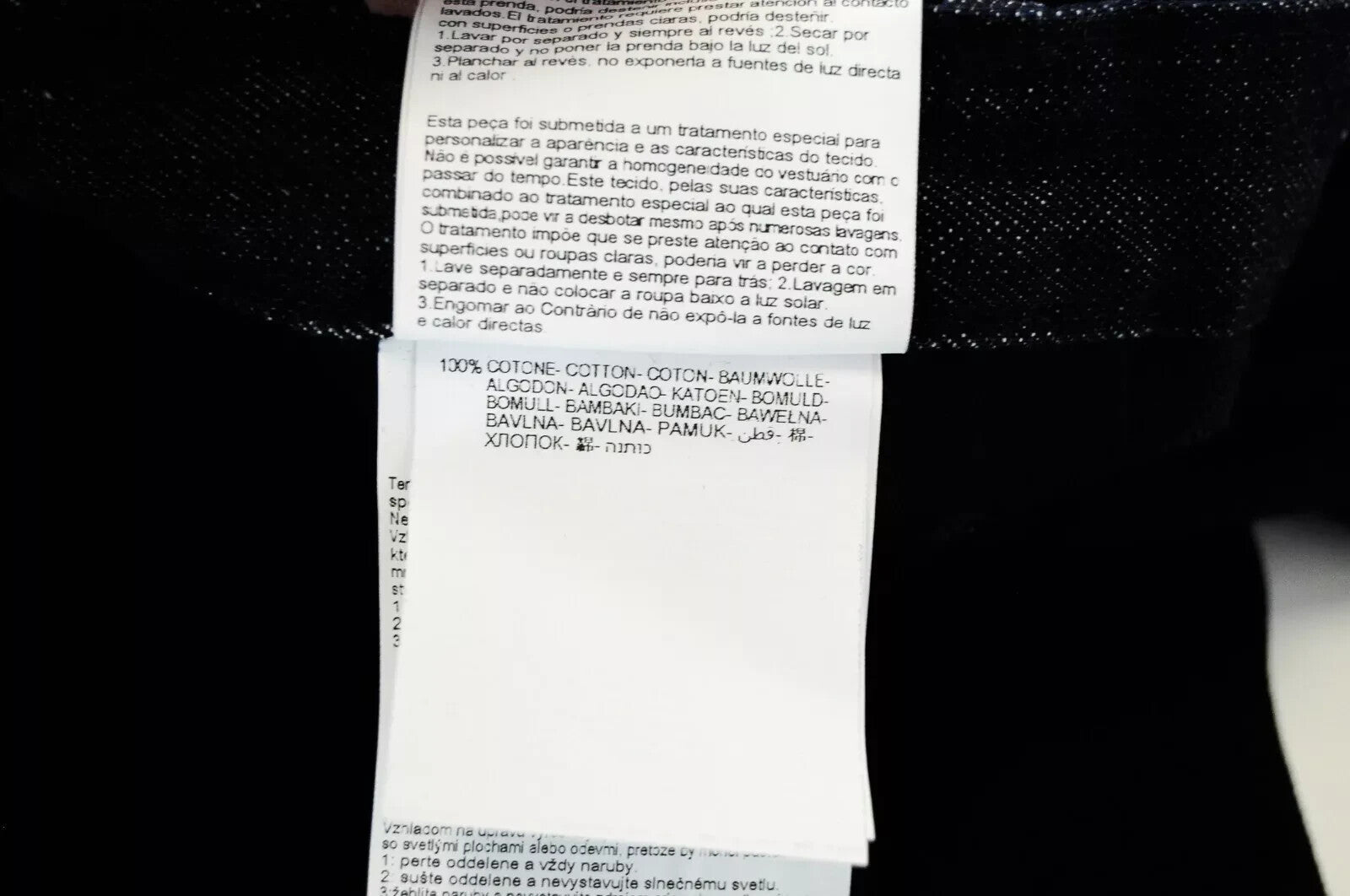 REPLAY Atelier Slim W34 L30 Mens`s Jeans Zip Pocket Black Blue Cotton Trousers