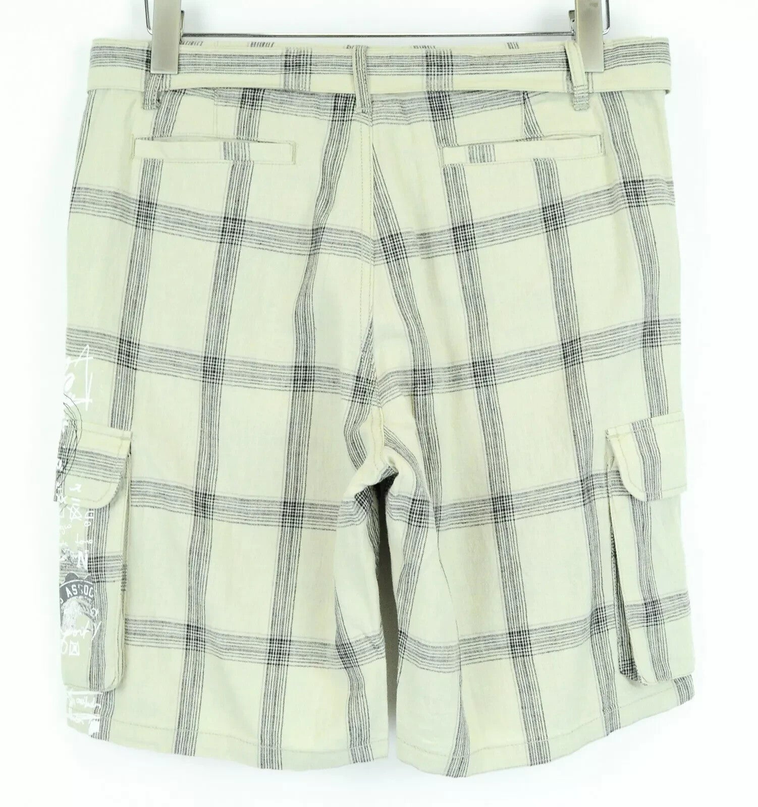 DESIGUAL Marc Cargo Shorts 30 Linen Cotton Lightweight Summer for Mens