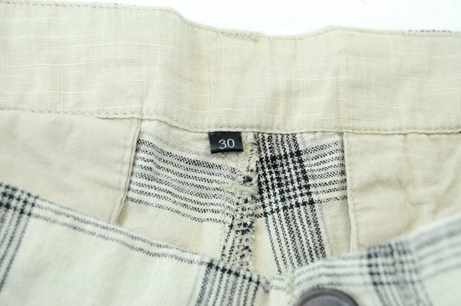 DESIGUAL Marc Cargo Shorts 30 Linen Cotton Lightweight Summer for Mens