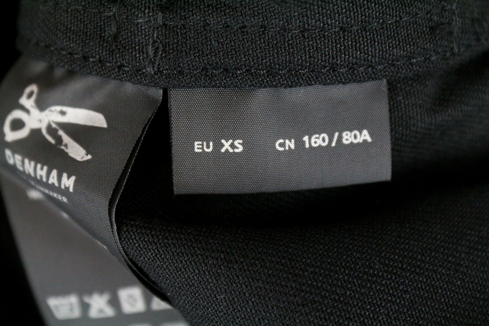 DENHAM Moonlight Women's XS Jacket Cinder Black Belted Button-Up Collared Style