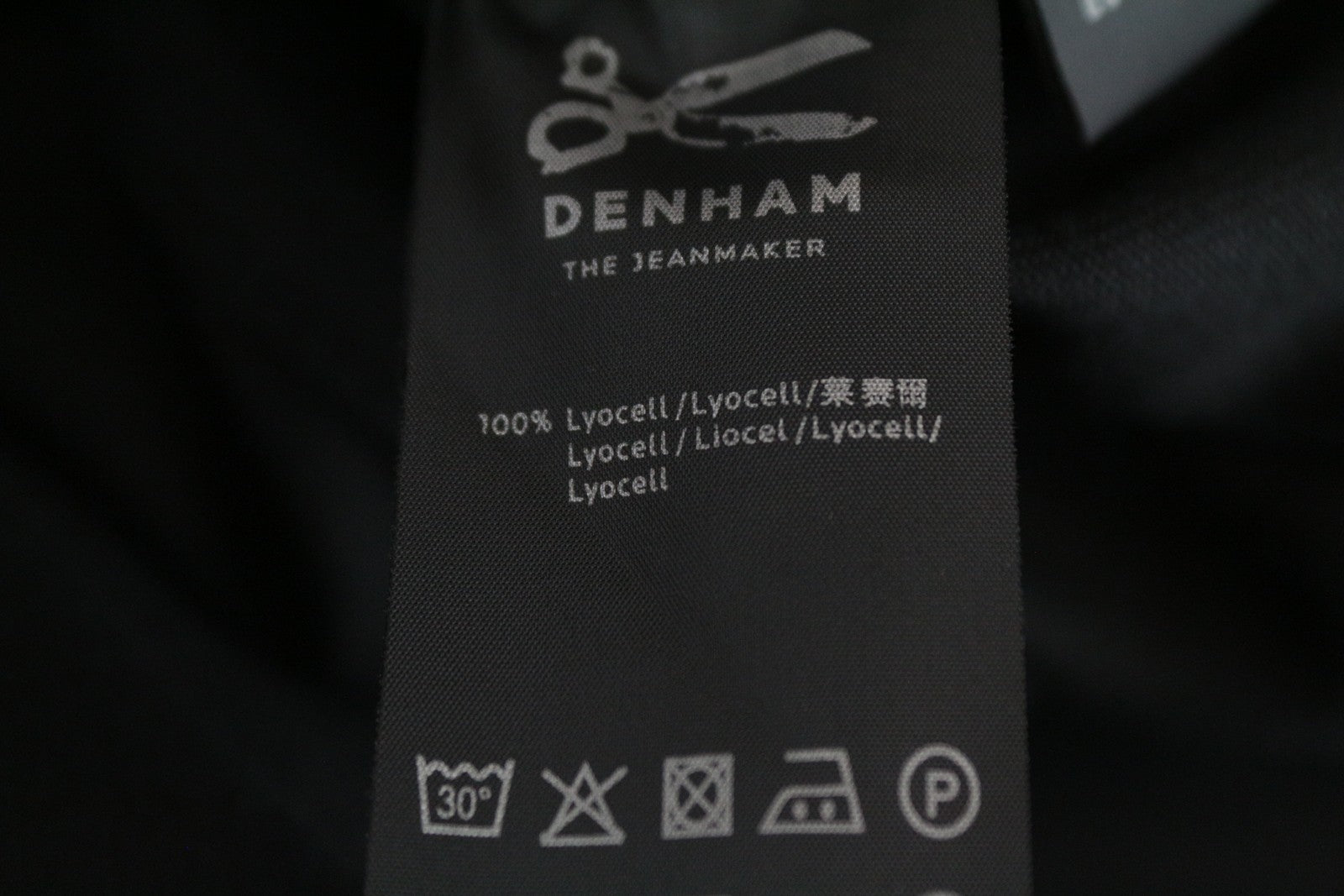 DENHAM Moonlight Women's XS Jacket Cinder Black Belted Button-Up Collared Style