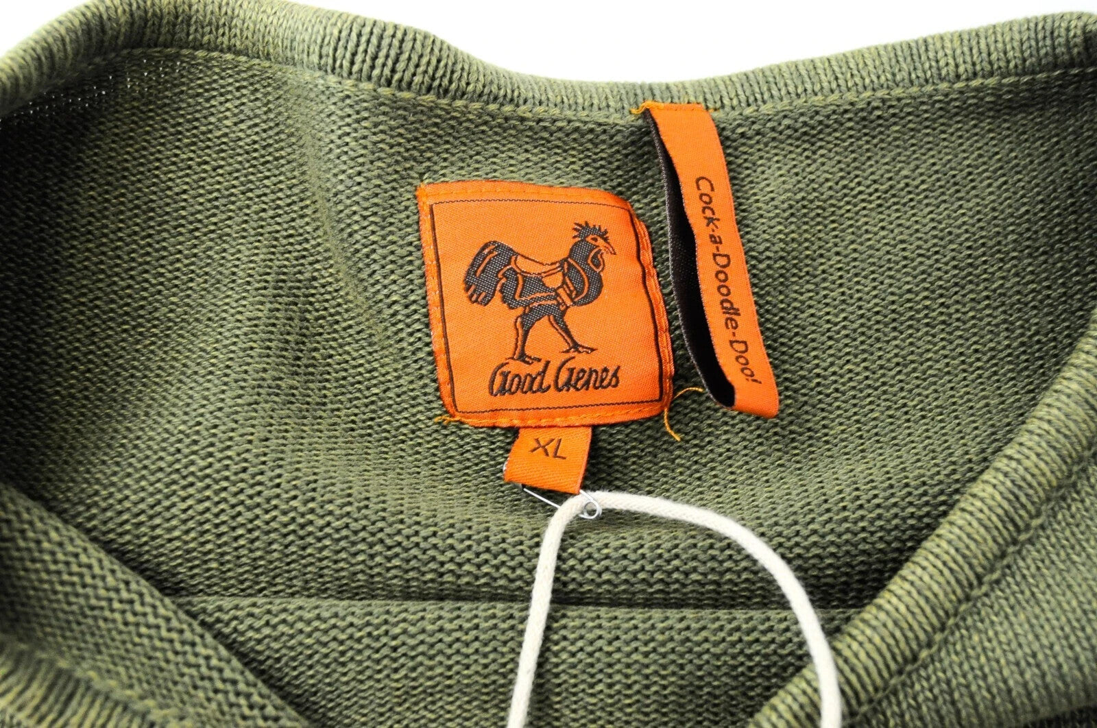 GOOD GENES XL Ivy Green Mens  Sweater Long Knit   Crew Jumper