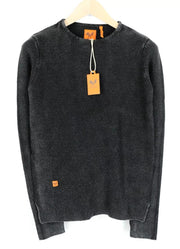 GOOD GENES M Womens Knit Melange Sweatshirt Crew Neck  Petite