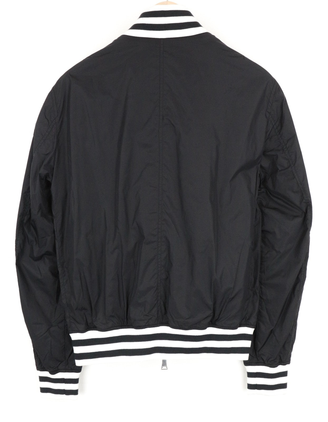 RICHMOND Men's Jacket 46 Black Zip Lined Single-Breasted Long Sleeve Smart