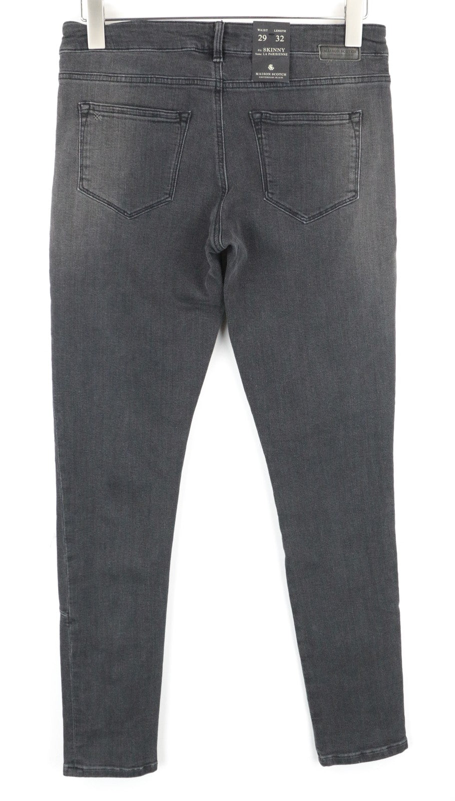 MAISON SCOTCH La Parisienne Women's W29 L32 Grey Cotton Skinny Fit Stretch Jeans