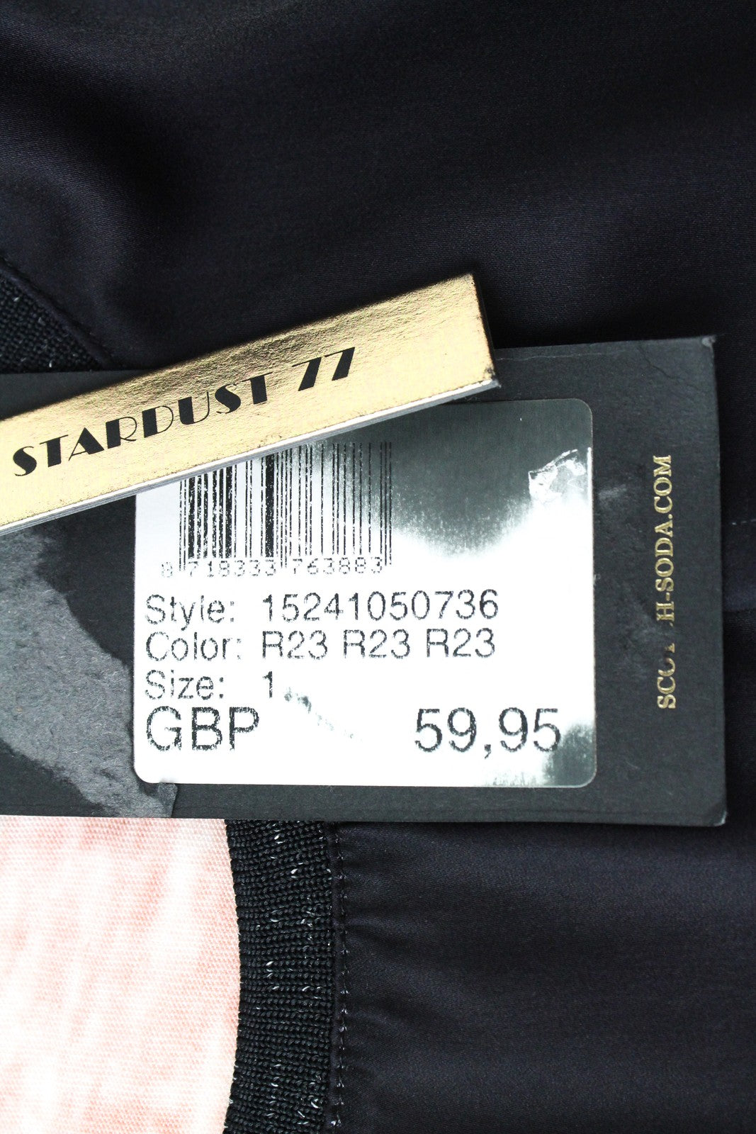 MAISON SCOTCH Women's S Pink Cotton Blend T-Shirt Disco Theme Lightweight