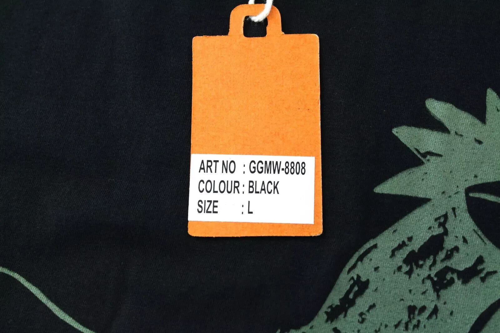 GOOD GENES Mens T-Shirt L Rooster Graphic Black Cotton Crew Neck  Tee