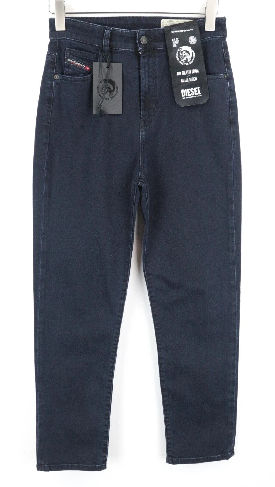 DIESEL D-Eiselle 069GL Women's W28 L30 Straight Blue Stretch Cotton Jeans Dark