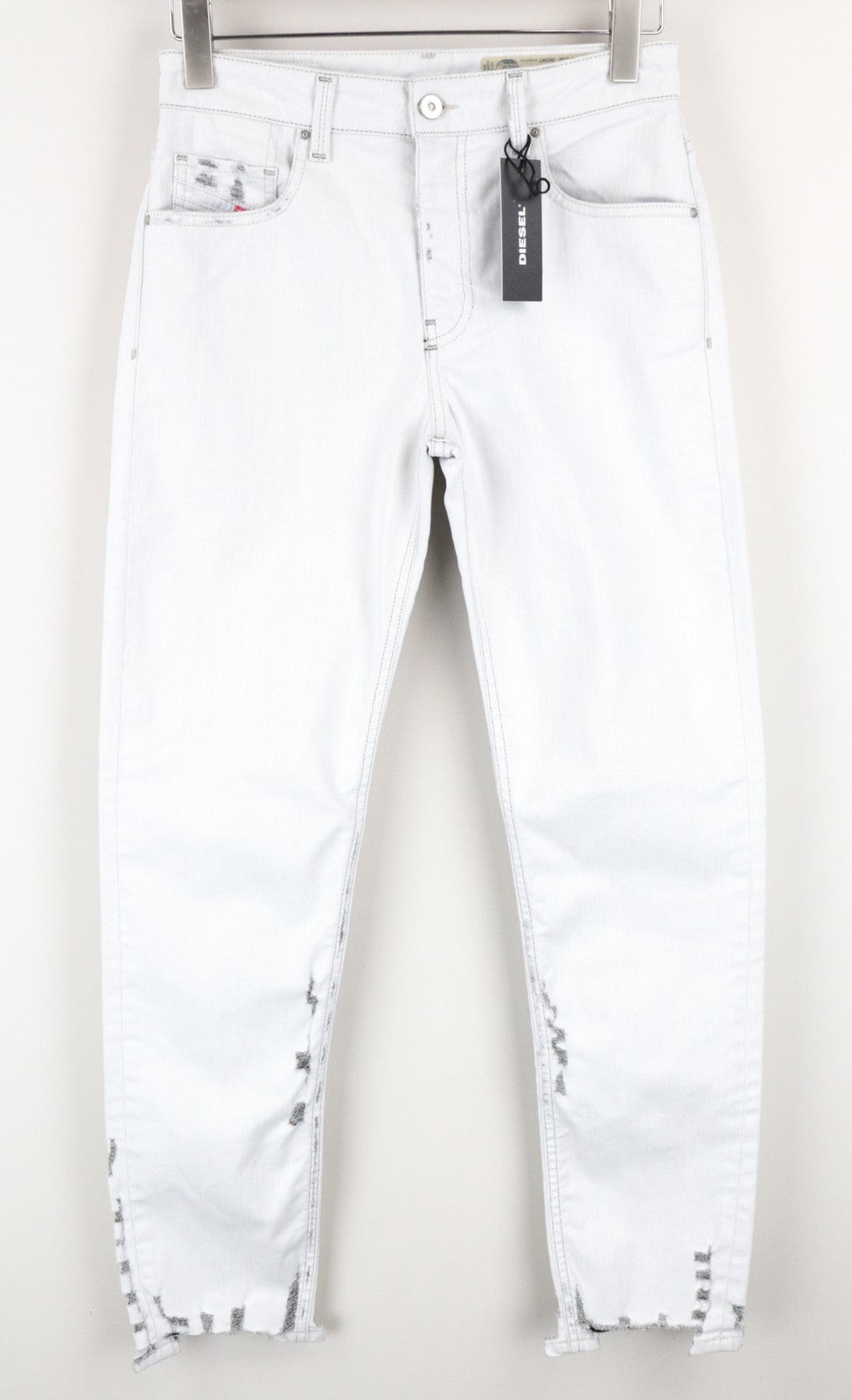 DIESEL Neekhol 003W7 Women's W25 L32 Jeans Blue Straight Cotton Stretch Fit