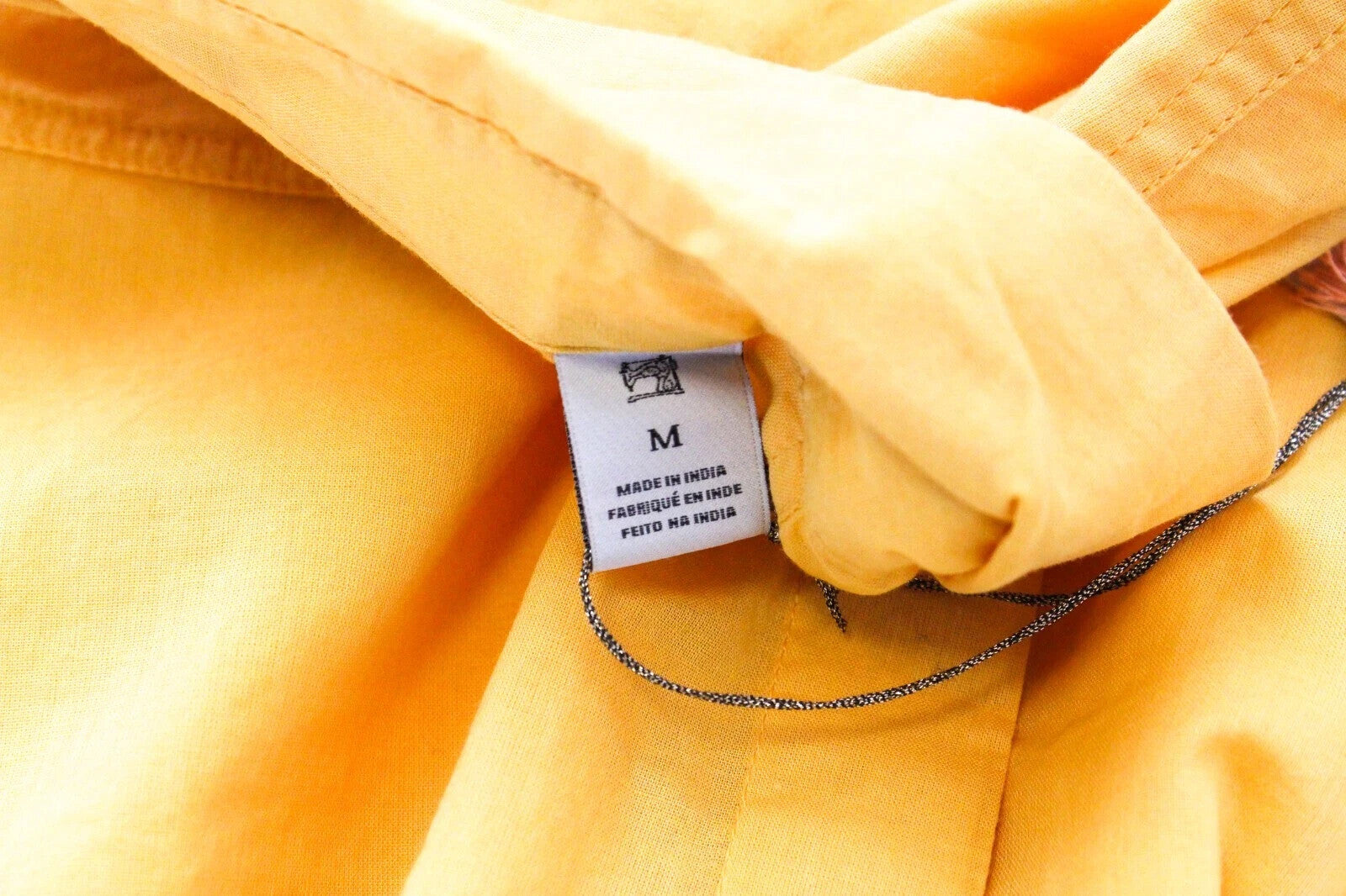 MAISON SCOTCH Palm Cove Shirt M Orange Cotton Button-Up Pocketed Womens Top