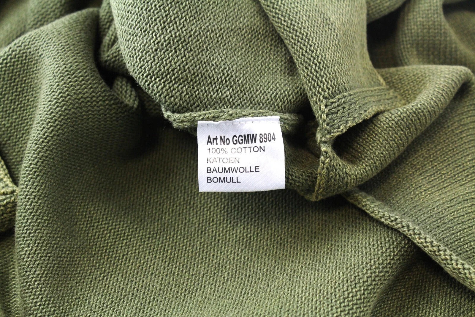 GOOD GENES XL Long Ivy Green Crew Neck  Knit Jumper Tight Mens Sweater