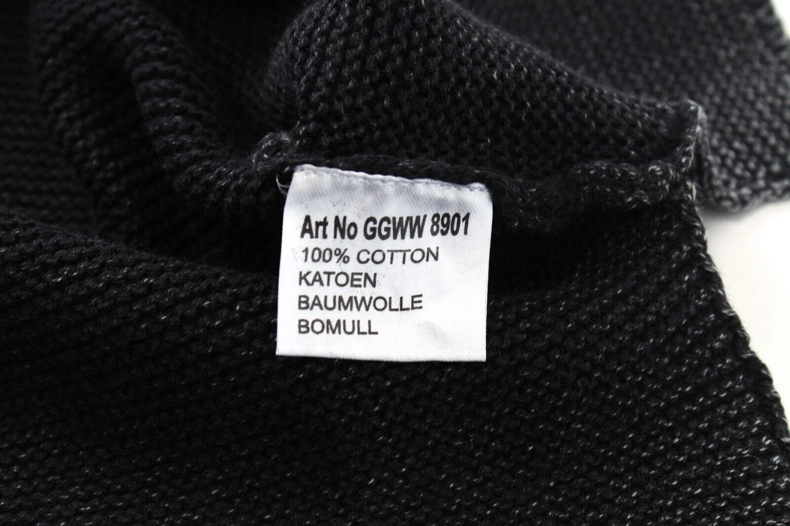 GOOD GENES Womens Sweatshirt S Slim Melange Crew Neck  Knit-Look Top