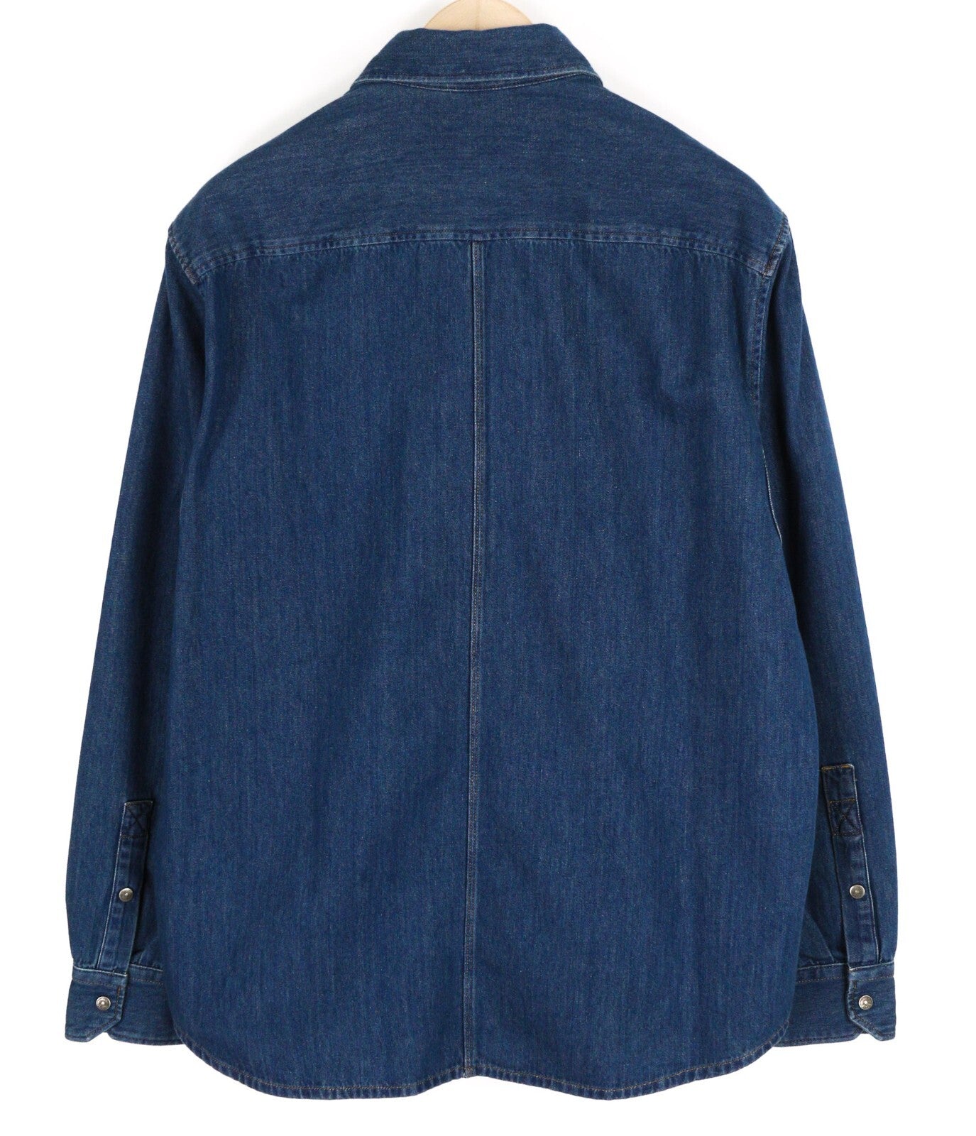 DIESEL D-Milly-Sp Mens Shirt L RRP€195  Snap Buttons Spread Collar  Blue