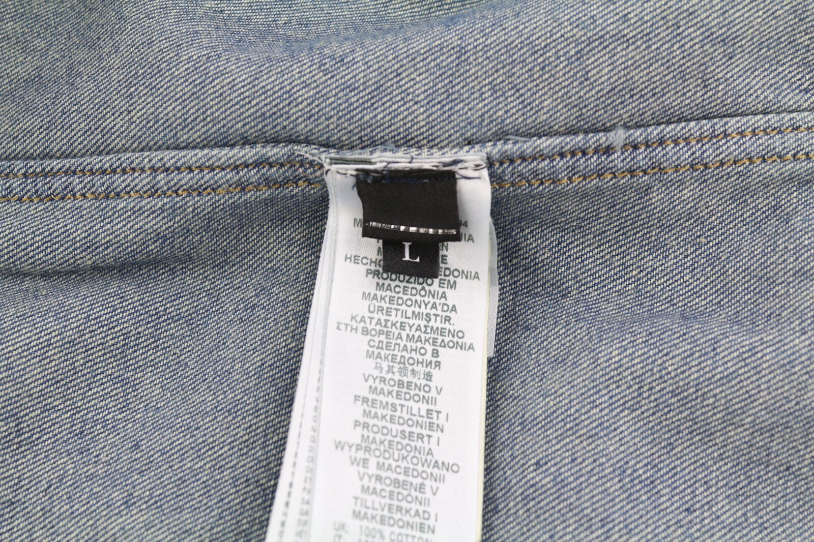 DIESEL D-Milly-Sp Mens Shirt L RRP€195  Snap Buttons Spread Collar  Blue