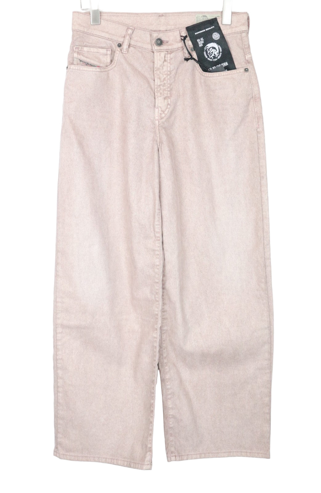 DIESEL Widee 0091T Women's W28 L30 Flared Jeans Pink Straight Stretch Regular