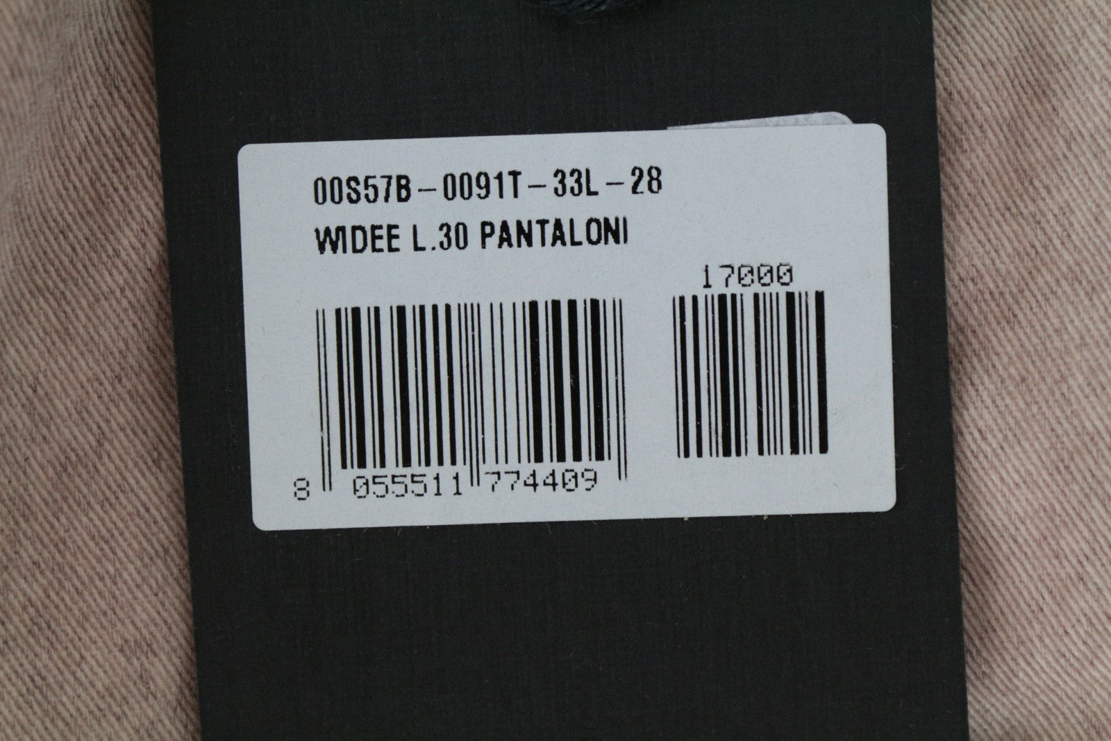 DIESEL Widee 0091T Women's W28 L30 Flared Jeans Pink Straight Stretch Regular