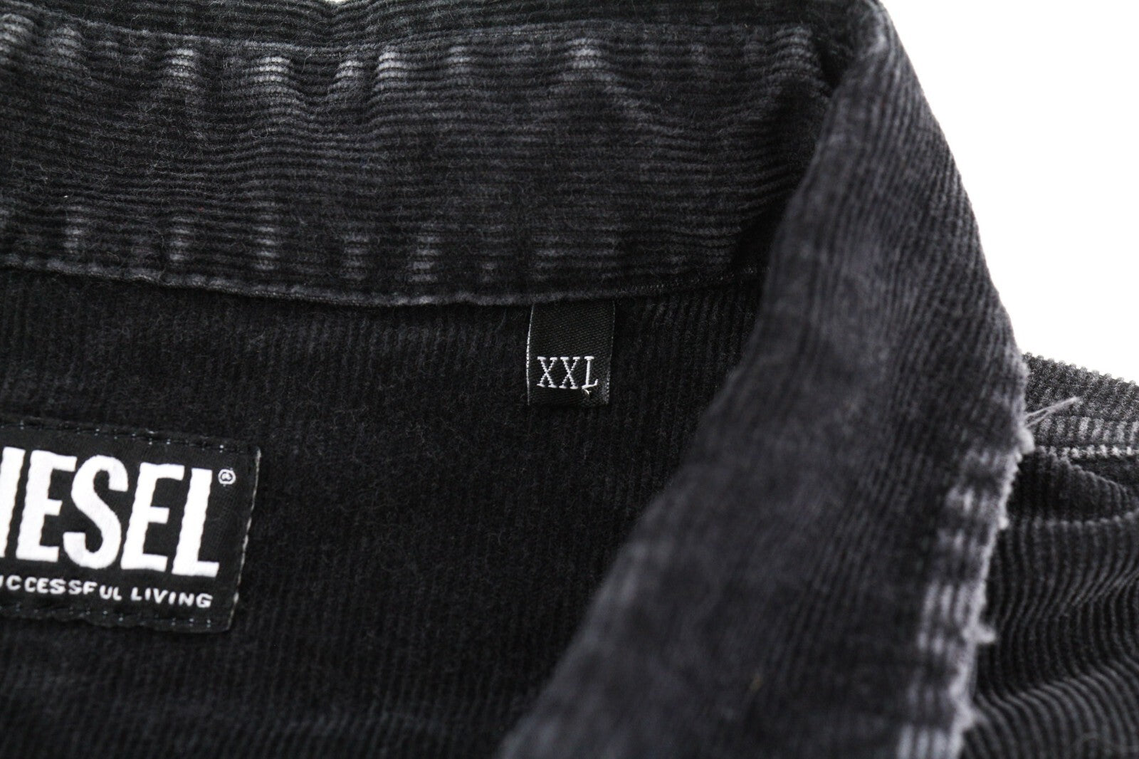 DIESEL S-Bun-Cord Men Shirt 2XL RRP€175 Corduroy Button Up Spread Patch Pockets