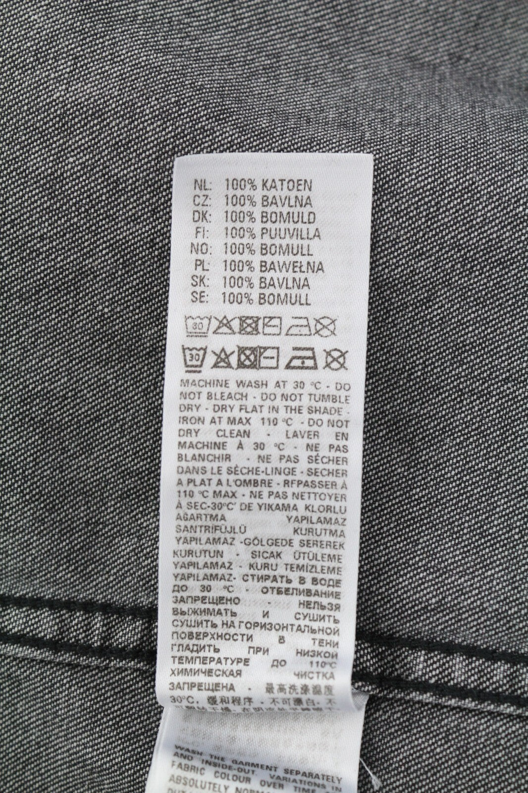 DIESEL D-East-P1SP2 Mens Shirt S  Western Washed Black Snap Buttons RRP€150