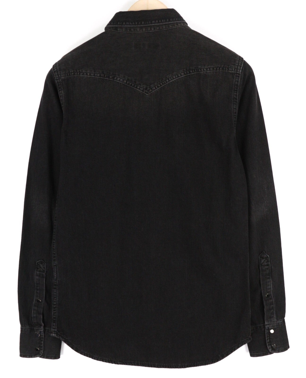 DIESEL New-Sonora Mens Shirt S RRP€120 Western Washed Black Buttons Pockets