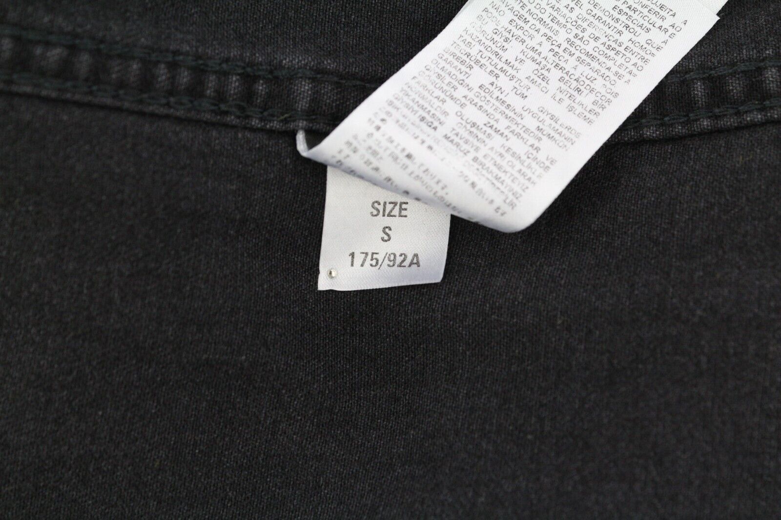 DIESEL New-Sonora Mens Shirt S RRP€120 Western Washed Black Buttons Pockets