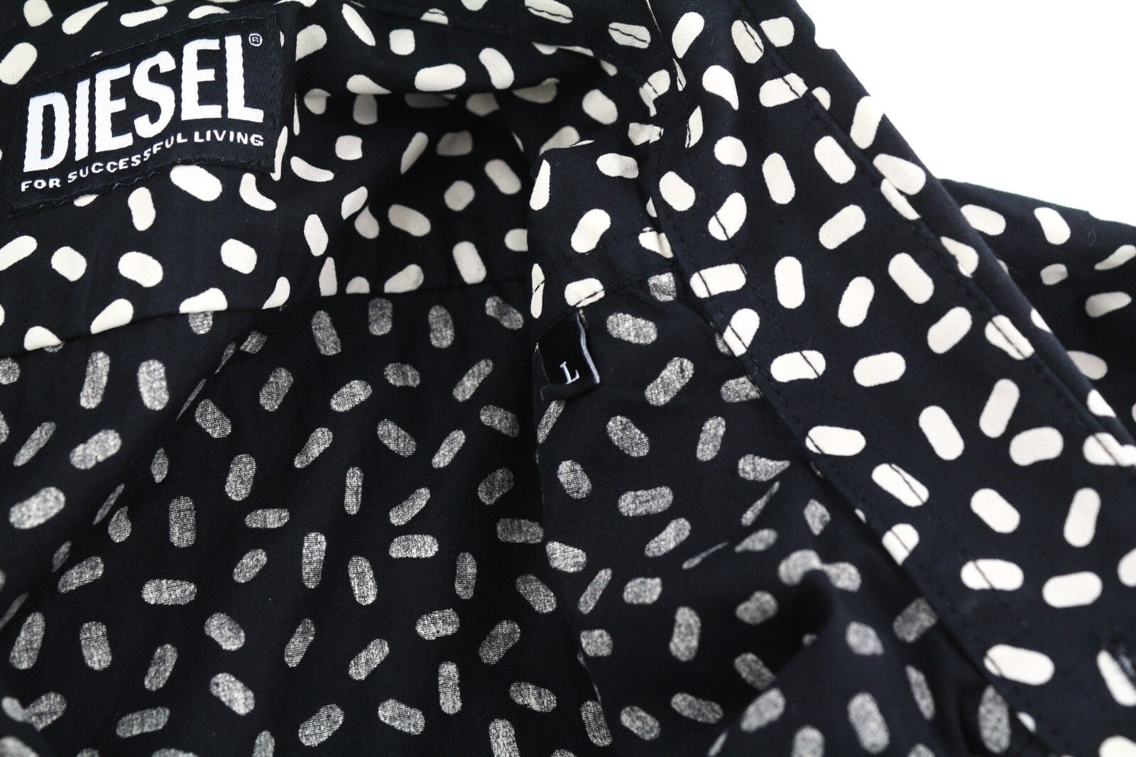 DIESEL S-Riley-Pills Mens Shirt L  Patterned Button Up Spread Neck RRP110