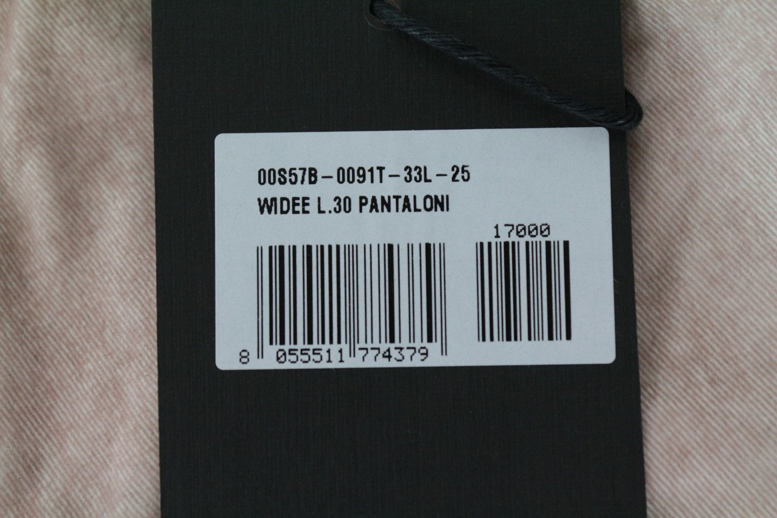 DIESEL Widee 0091T Women's W25 L30 Jeans Light Pink Velvet Flared Stretch