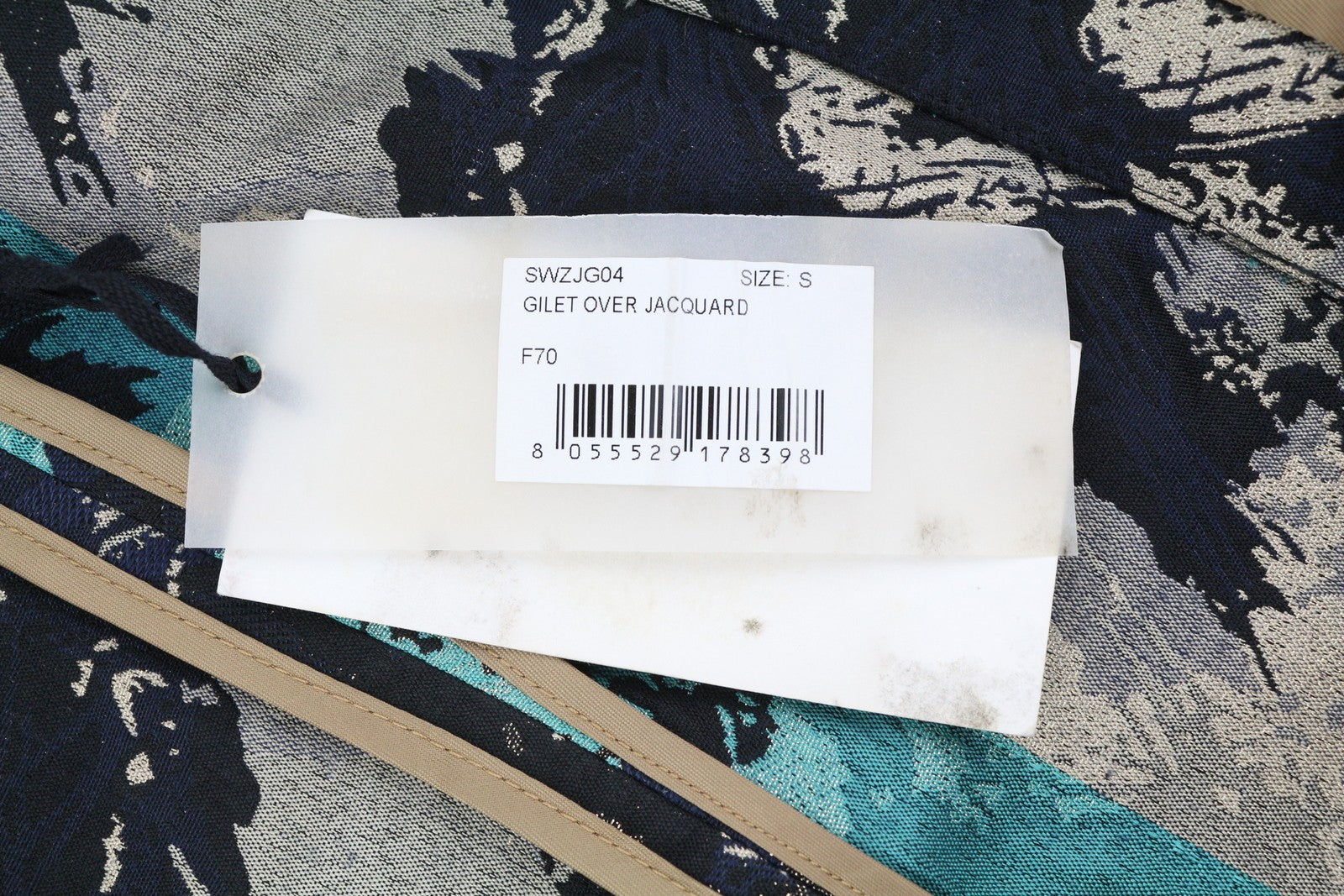 WEILI ZHENG Over Jacquard Women Waistcoat S Colourful Patterned Notch Lapel