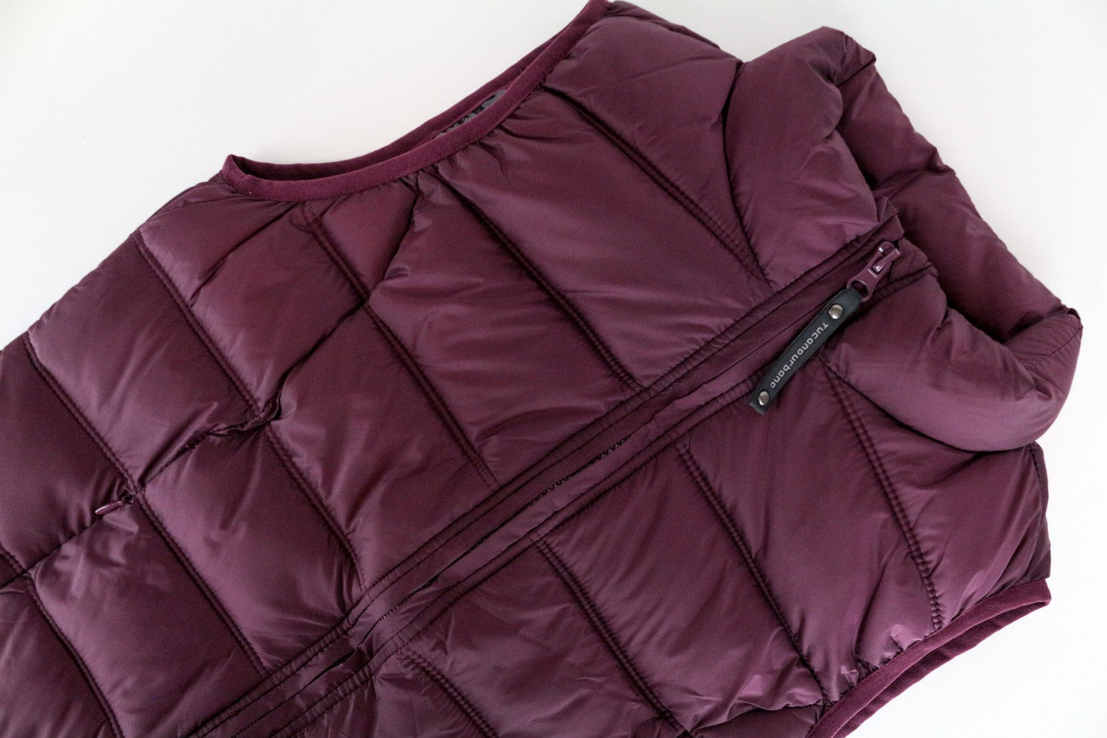TUCANO URBANO Women's S Waistcoat Purple Gilet Lined Quilted Sleeveless Zip Vest
