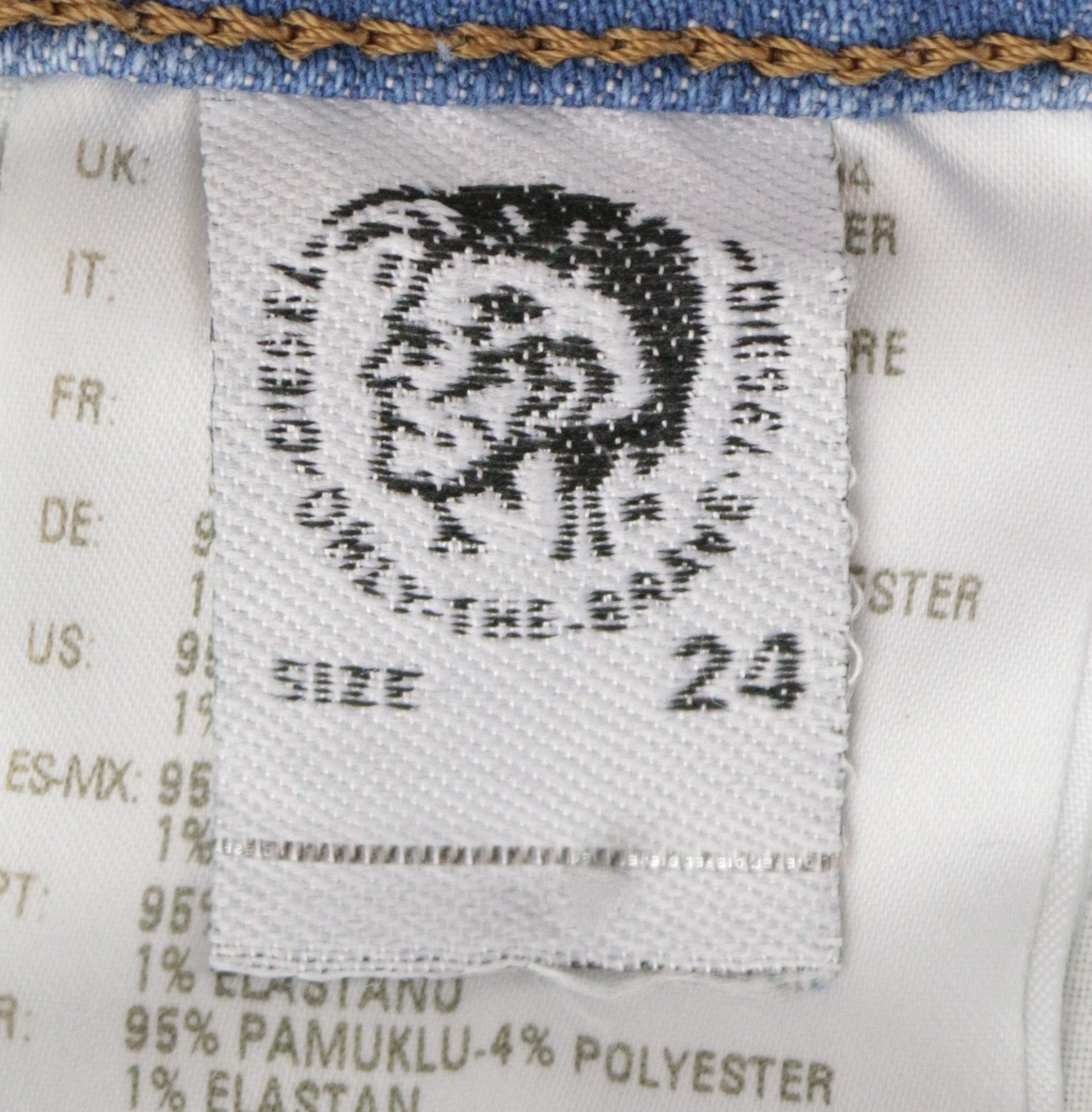 DIESEL Aryel 0890D Women's W24 L32 Jeans Straight Blue Distress Girls Fit