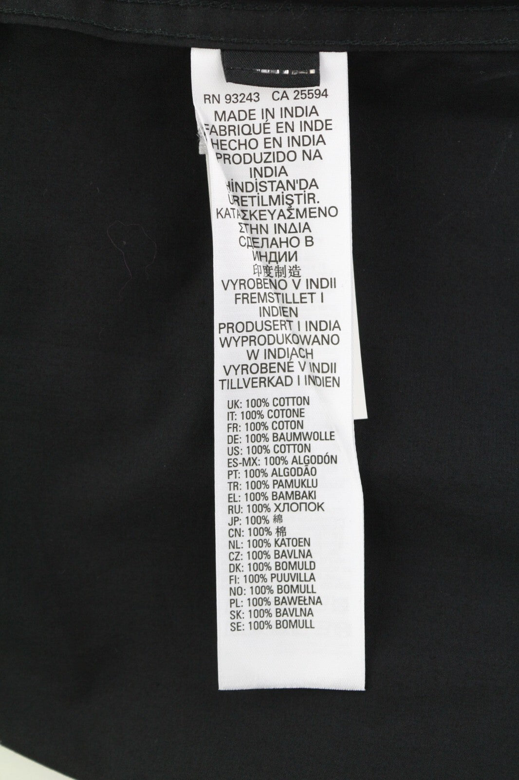 DIESEL S-Olsen Men Shirt L  Black Hidden Button Patch Pocket Spread Neck