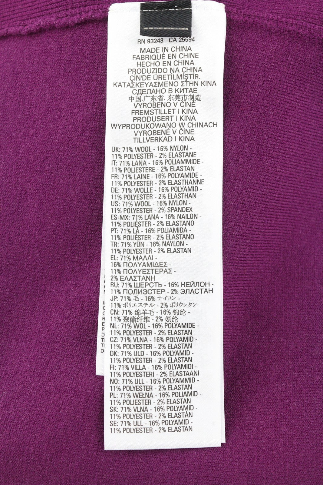 DIESEL M-Nunavut Women Dress XS Purple Wool Blend Knitted High Neck RRP€295