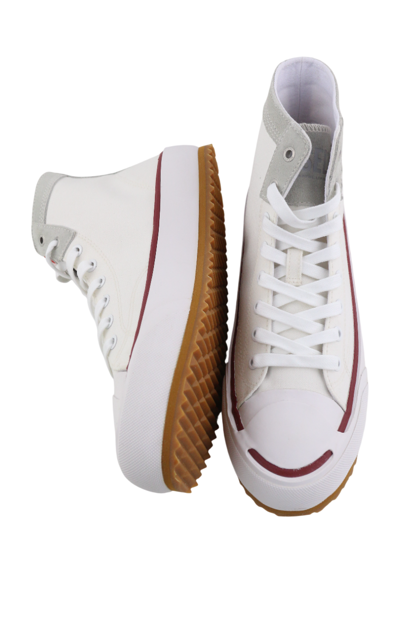 DIESEL S-Principia Mid Mens Sneakers EU42 White Lace Up Trainers RRP€185