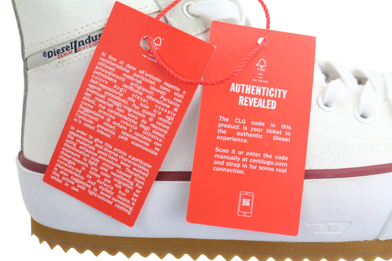 DIESEL S-Principia Mid Mens Sneakers EU41  High Top Lace Up Trainers RRP€185