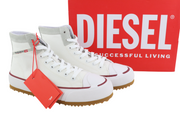 DIESEL S-Principia Mid Mens Sneakers EU43 White High Top Trainers RRP€185