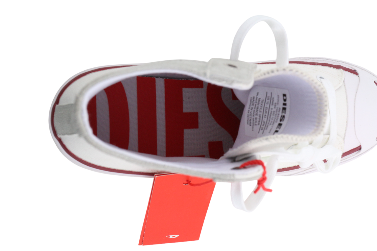 DIESEL S-Principia Mid Mens Sneakers EU43 White High Top Trainers RRP€185