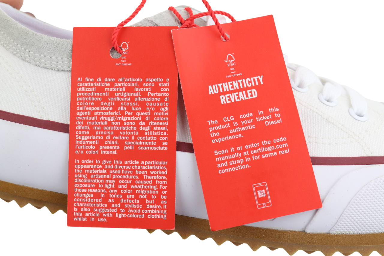 DIESEL S-Principia Low Mens Sneakers EU43 White Low Top Trainers RRP185