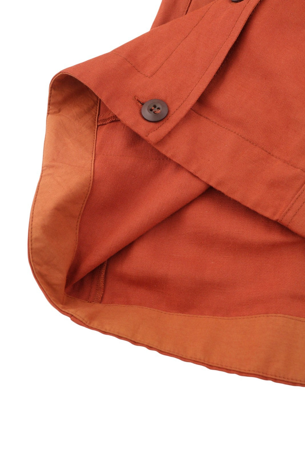 DIESEL D-Amabel Women Dress S Orange Linen Blend Buttoned Short Sleeve RRP€365