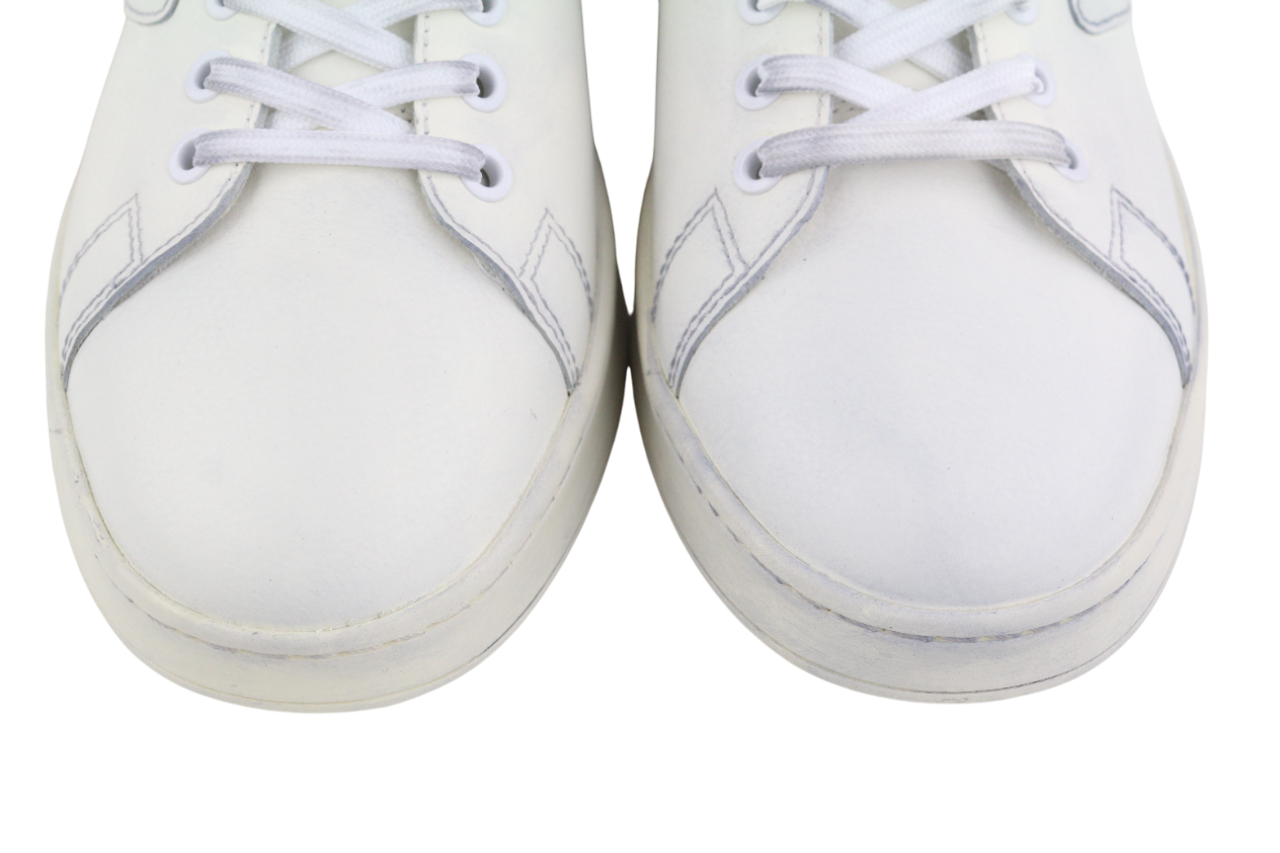 DIESEL S-Athene Low Mens Sneakers EU41 White Leather Lace Up RRP€160 Trainers