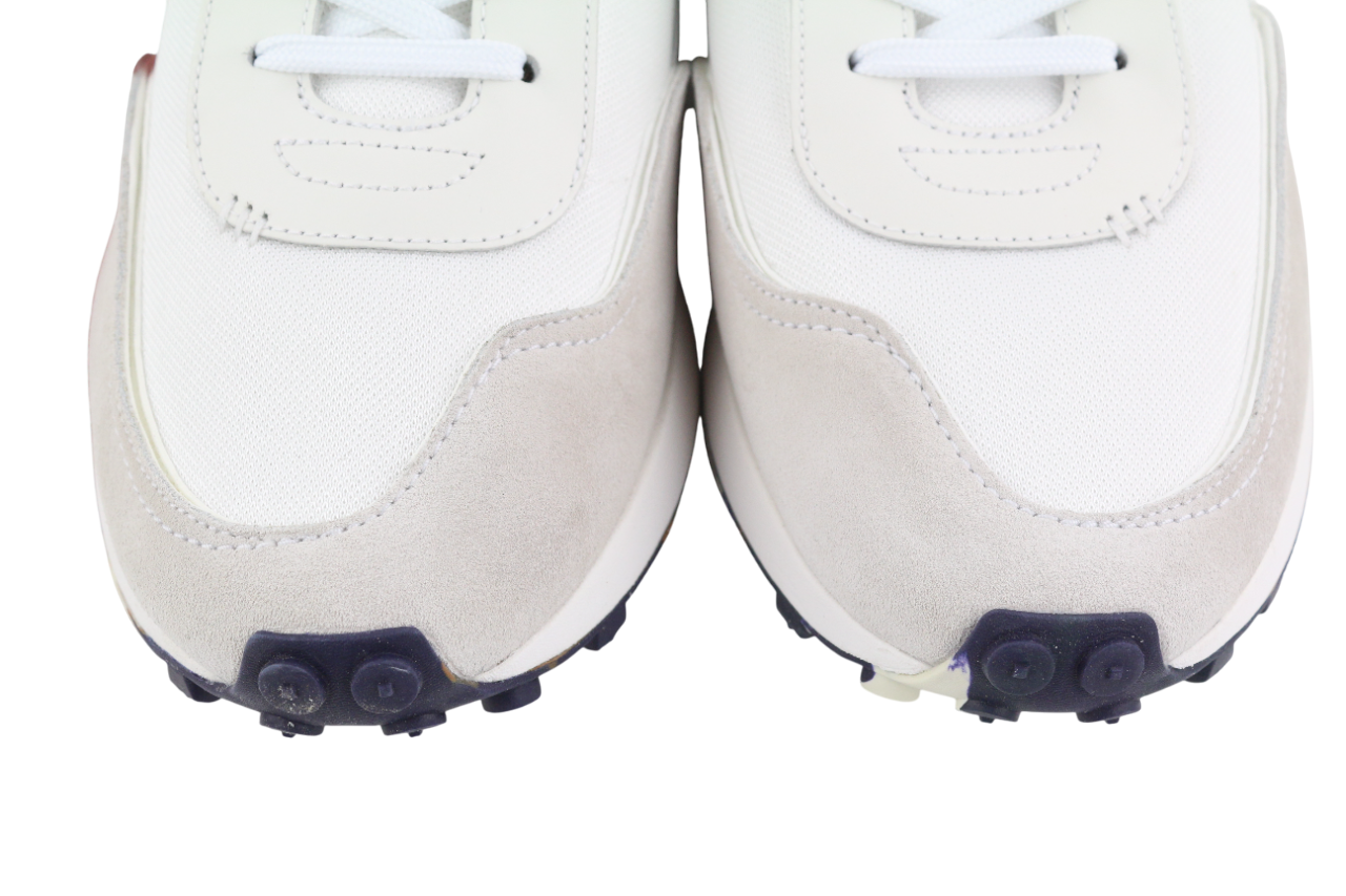 DIESEL S-Racer-Lc Mens Sneakers EU43 White Suede Leather Trainers RRP€195