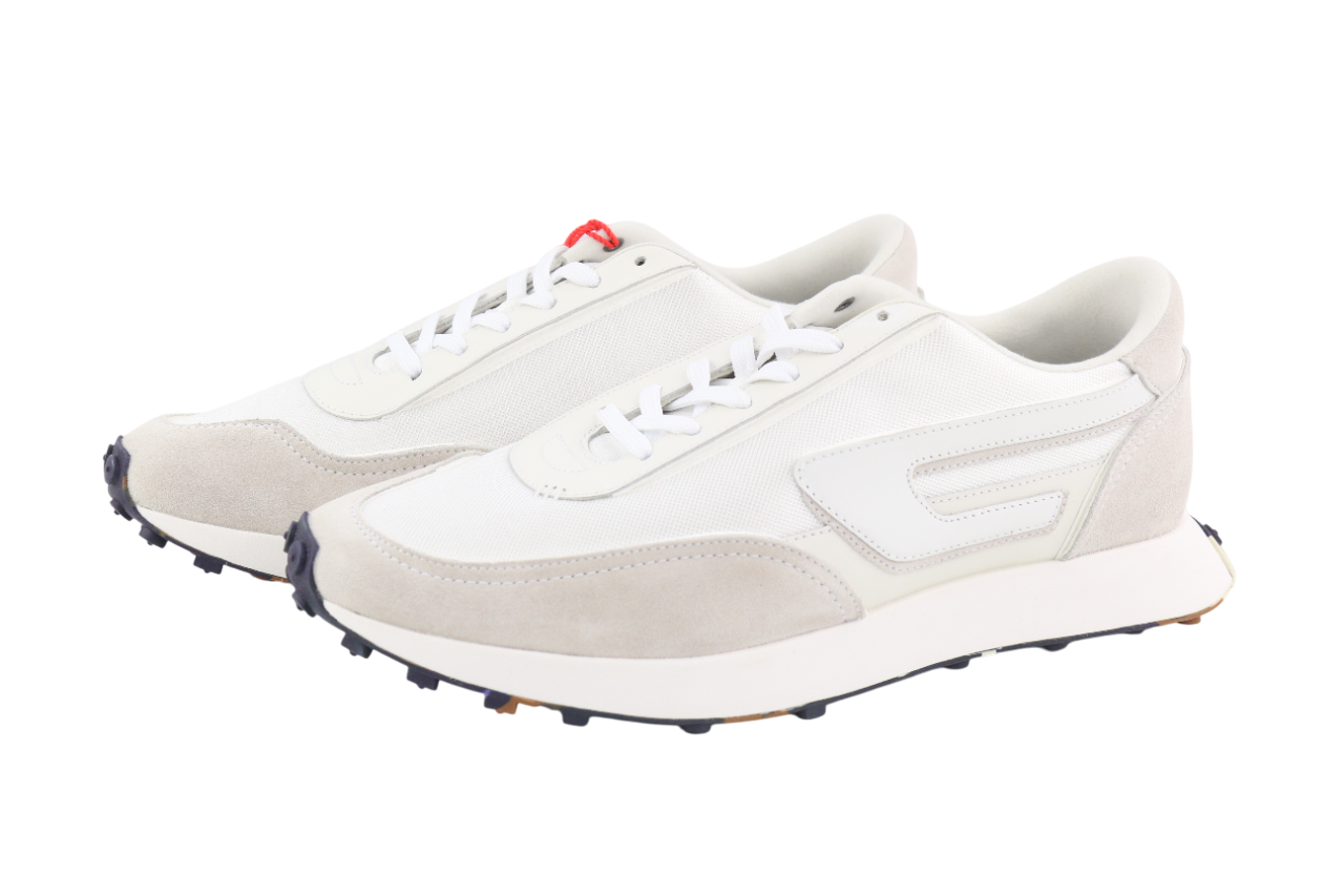 DIESEL S-Racer-Lc Mens Sneakers EU41 Suede Leather Details Trainers RRP€195