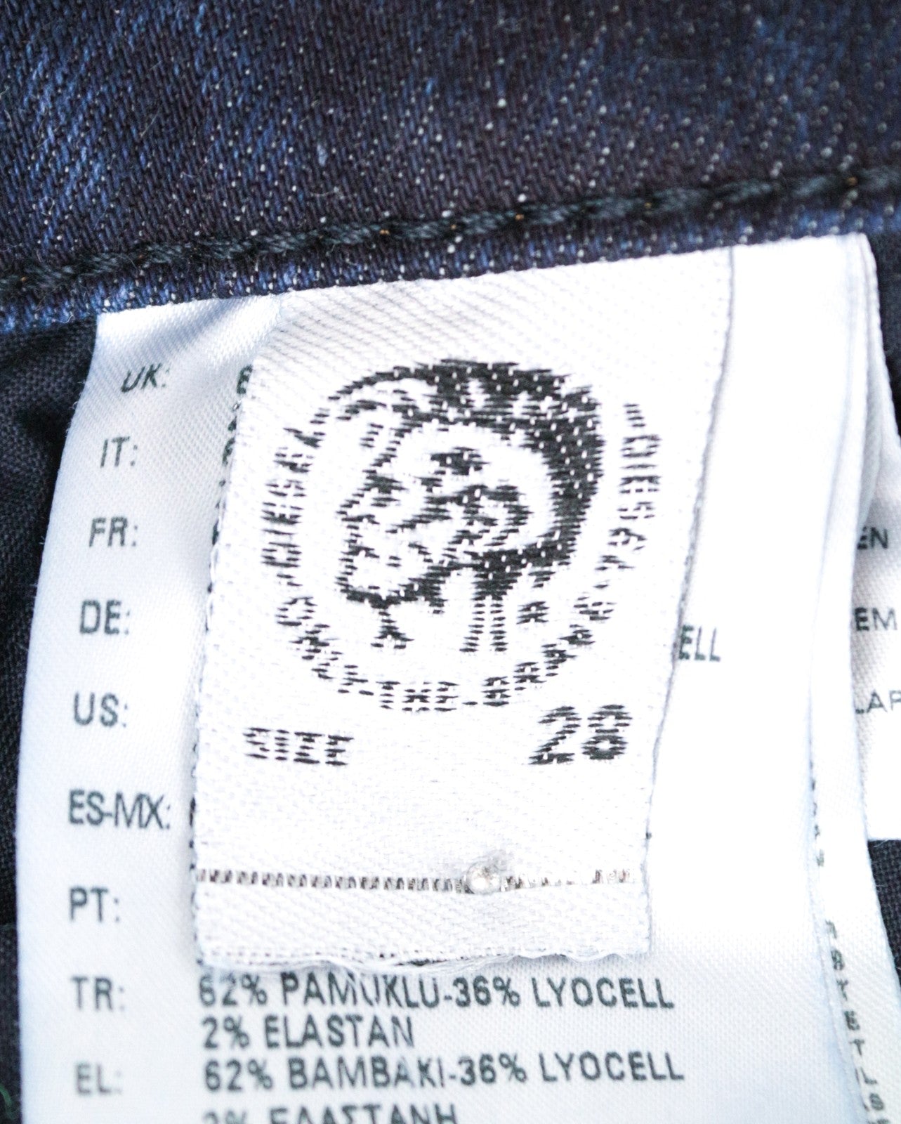 DIESEL Alys 084ZC Women's Jeans W28/L32 Blue Washed Cotton Stretch Straight