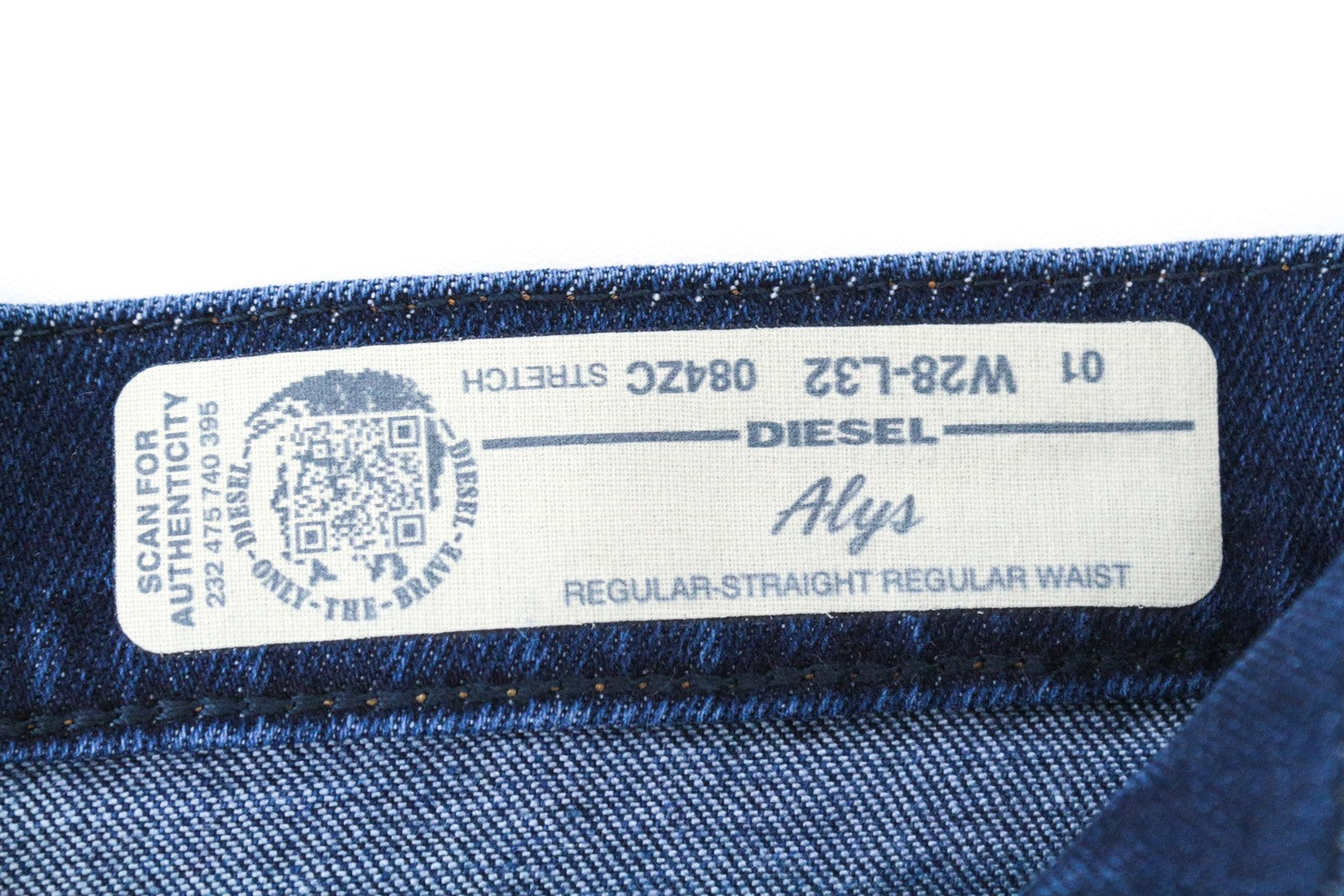 DIESEL Alys 084ZC Women's Jeans W28/L32 Blue Washed Cotton Stretch Straight