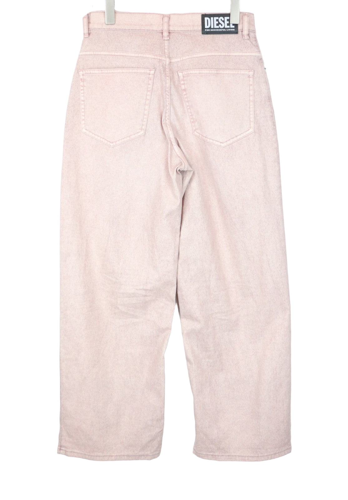 DIESEL Widee 0091T Women's W27 L30 Flared Pink Jeans Stretch Fit Straight