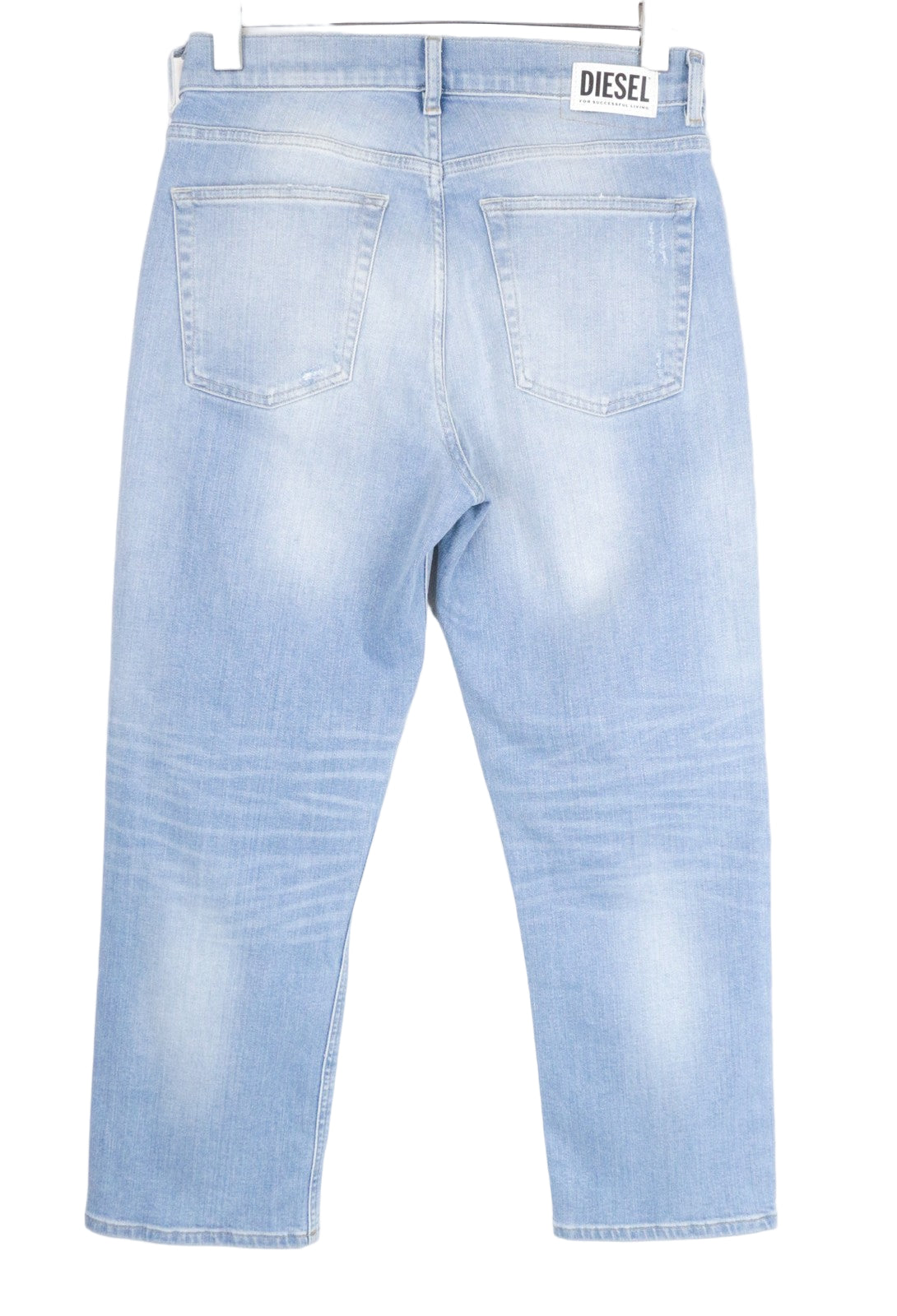 DIESEL Aryel 0890D Women's W27 L32 Light Blue Straight Jeans Distressed Fit