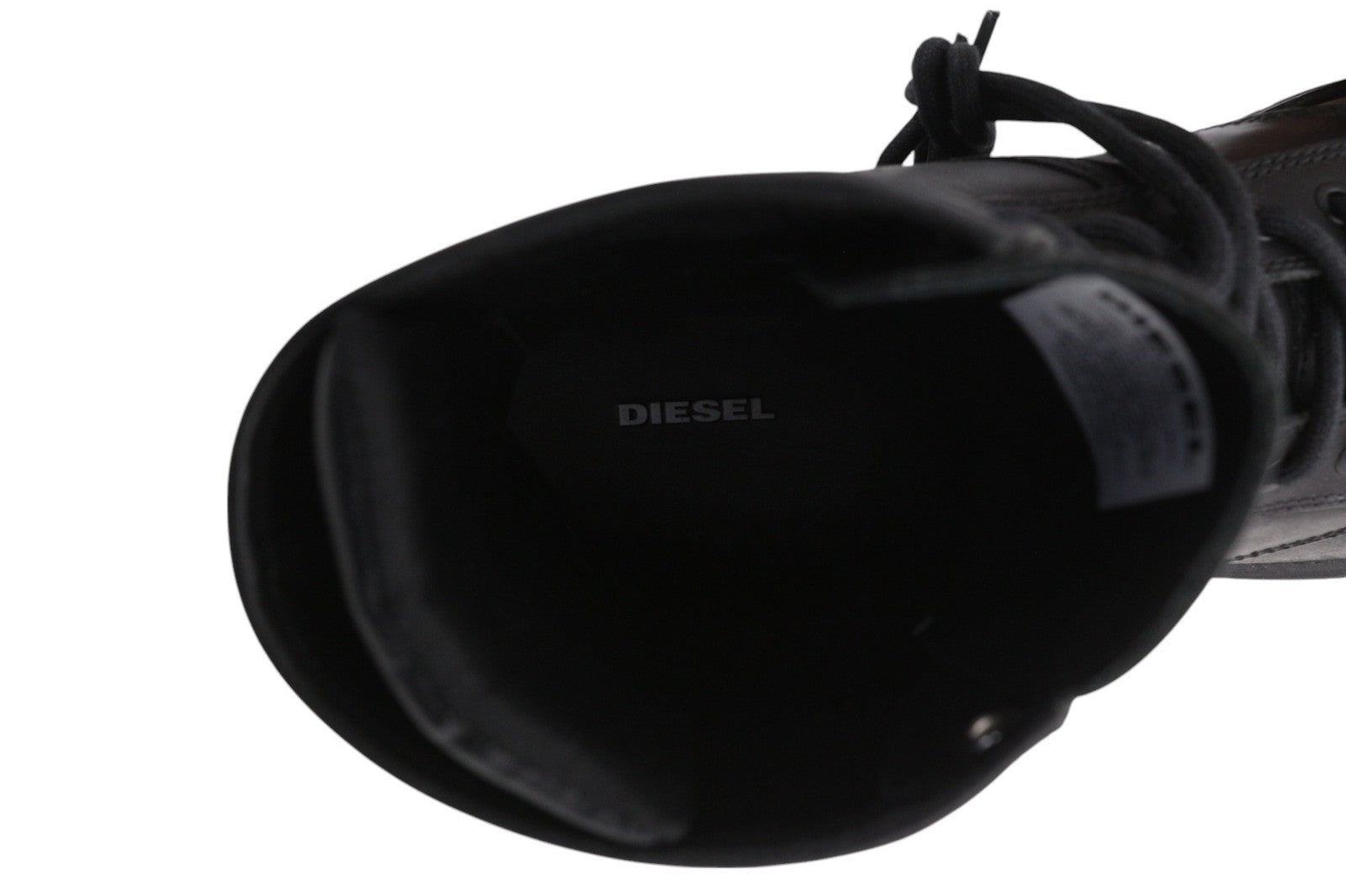 DIESEL D-Alabhama CB Mens Boots EU44 Black Leather Mid Top Lace Up RRP€295