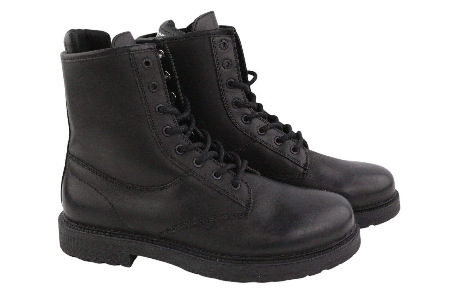 DIESEL D-Alabhama CB Mens Boots EU44 Black Leather Mid Top Lace Up RRP€295